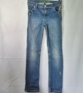 COOGI blue washed jeans details on back Po…